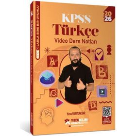 Yediiklim Yayınları Atölye Serisi 2026 KPSS Genel Yetenek Türkçe Video Ders Notları