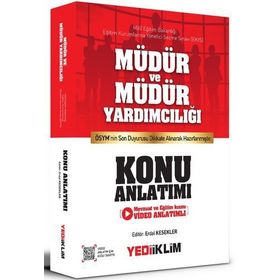 Yediiklim Yayınları EKYS Müdür Ve Müdür Yardımcılığı Konu Anlatımı