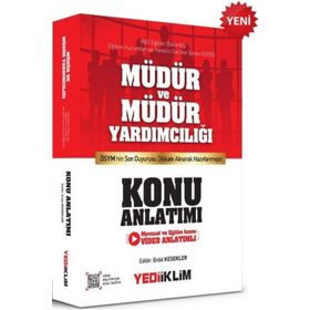Yediiklim Yayınları EKYS Müdür Ve Müdür Yardımcılığı Konu Anlatımı