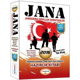 Yediiklim Yayınları Jana Jandarma Okullar Komutanlığı Hazırlık Kitabı