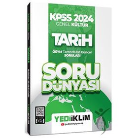 Yediiklim Yayınları - KPSS 2024 Genel Kültür Tarih Soru Dünyası
