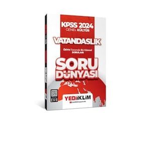 Yediiklim Yayınları - KPSS 2024 Genel Kültür Vatandaşlık Soru Dünyası