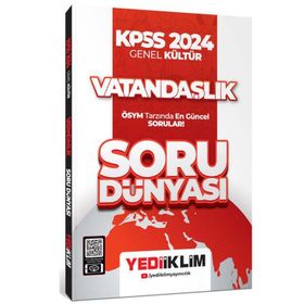 Yediiklim Yayınları - KPSS 2024 Genel Kültür Vatandaşlık Soru Dünyası
