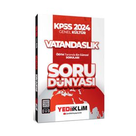 Yediiklim Yayınları - KPSS 2024 Genel Kültür Vatandaşlık Soru Dünyası