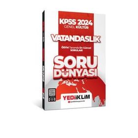 Yediiklim Yayınları - KPSS 2024 Genel Kültür Vatandaşlık Soru Dünyası