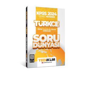 Yediiklim Yayınları - KPSS 2024 Genel Yetenek Türkçe Soru Dünyası