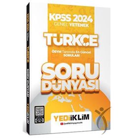 Yediiklim Yayınları - KPSS 2024 Genel Yetenek Türkçe Soru Dünyası