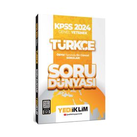 Yediiklim Yayınları - KPSS 2024 Genel Yetenek Türkçe Soru Dünyası
