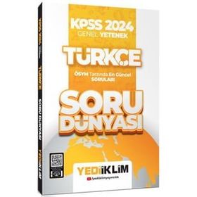 Yediiklim Yayınları - KPSS 2024 Genel Yetenek Türkçe Soru Dünyası