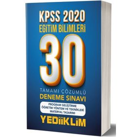 Yediiklim Yayınları KPSS Eğitim Bilimleri Program Geliştirme 30 Deneme
