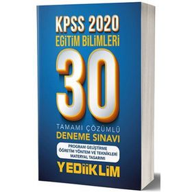 Yediiklim Yayınları KPSS Eğitim Bilimleri Program Geliştirme 30 Deneme