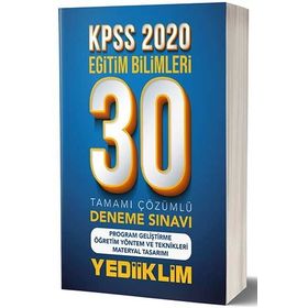 Yediiklim Yayınları KPSS Eğitim Bilimleri Program Geliştirme 30 Deneme