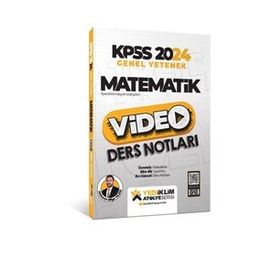 Yediiklim Yayınları Mehmet Bilge Yıldız 2024 Kpss Atölye Serisi Matematik Video Ders Notları