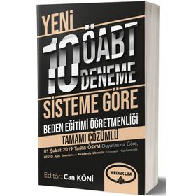 Yediiklim Yayınları ÖABT Beden Eğitimi Öğretmenliği Tamamı Çözümlü 10 Deneme