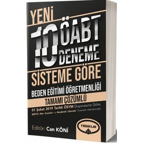 Yediiklim Yayınları ÖABT Beden Eğitimi Öğretmenliği Tamamı Çözümlü 10 Deneme