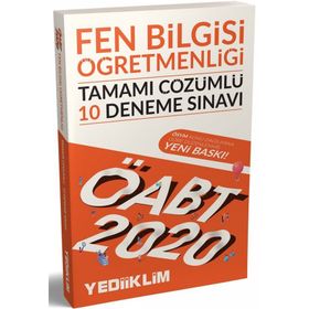 Yediiklim Yayınları ÖABT Fen Bilgisi Öğretmenliği Tamamı Çözümlü 10 Deneme