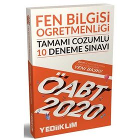 Yediiklim Yayınları ÖABT Fen Bilgisi Öğretmenliği Tamamı Çözümlü 10 Deneme