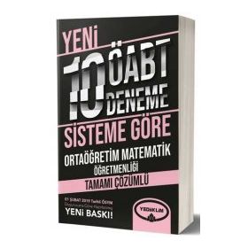 Yediiklim Yayınları ÖABT Ortaöğretim Matematik Öğretmenliği Tamamı Çözümlü 10 Deneme