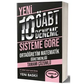 Yediiklim Yayınları ÖABT Ortaöğretim Matematik Öğretmenliği Tamamı Çözümlü 10 Deneme
