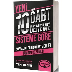 Yediiklim Yayınları ÖABT Sosyal Bilgiler Öğretmenliği Tamamı Çözümlü 10 Deneme