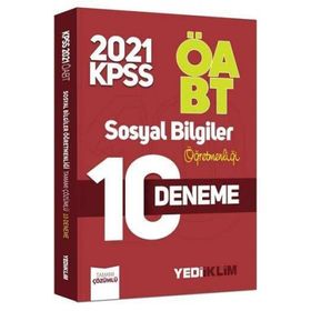 Yediiklim Yayınları ÖABT Sosyal Bilgiler Öğretmenliği Tamamı Çözümlü 10 Deneme