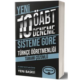 Yediiklim Yayınları ÖABT Türkçe Öğretmenliği Tamamı Çözümlü 10 Deneme