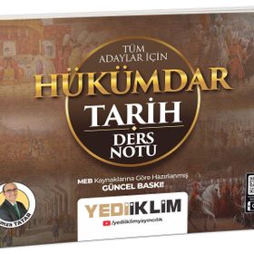 Yediiklim Yayınları Tüm Adaylar İçin Hükümdar Tarih Ders Notları