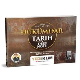 Yediiklim Yayınları Tüm Adaylar İçin Hükümdar Tarih Ders Notları