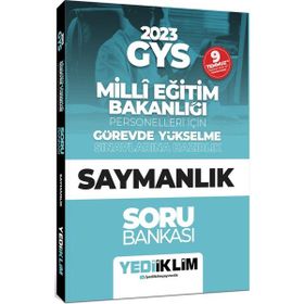 Yediiklim Yayınları Yediiklim 2023 GYS Millî Eğitim Bakanlığı Personelleri İçin Görevde Yükselme Saymanlık Soru Bankası