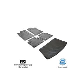 Yekoto CNK-PRGBH101 Honda Civic Hb 2012-2016 Uyumlu Gri 3D Havuzlu Oto Paspas