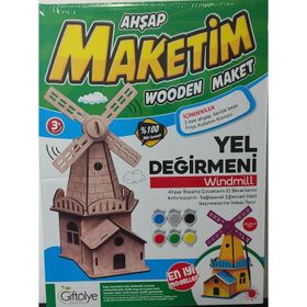 Yel Değirmeni Ahşap Maket