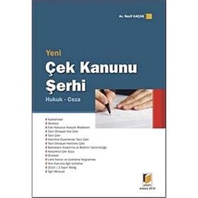 YENI ÇEK KANUNU ŞERHİ - NAZIF KAÇAK