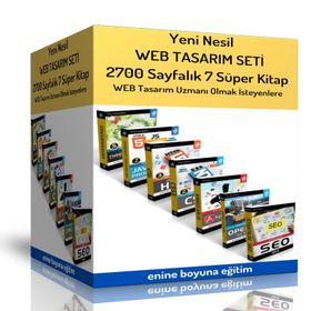 Yeni Nesil WEB Tasarım Uzmanlık Eğitim Seti 7 Kitap Enine Boyuna Eğitim