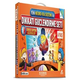 Yeni Neuro-Via Sistemi ile Dikkati Güçlendirme Seti 6 Yaş 3 Kitap - Osman Abalı