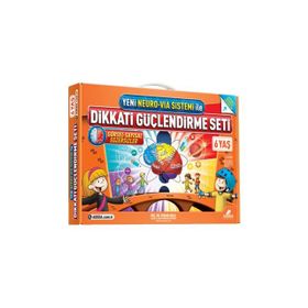 Yeni Neuro-Via Sistemi ile Dikkati Güçlendirme Seti 6 Yaş 3 Kitap - Osman Abalı
