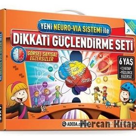 Yeni Neuro-Via Sistemi ile Dikkati Güçlendirme Seti 6 Yaş 3 Kitap - Osman Abalı