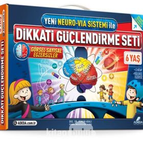 Yeni Neuro-Via Sistemi ile Dikkati Güçlendirme Seti 6 Yaş 3 Kitap - Osman Abalı