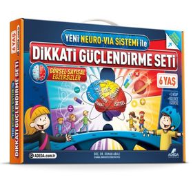 Yeni Neuro-Via Sistemi ile Dikkati Güçlendirme Seti 6 Yaş 3 Kitap - Osman Abalı