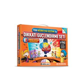Yeni Neuro-Via Sistemi ile Dikkati Güçlendirme Seti 6 Yaş 3 Kitap - Osman Abalı