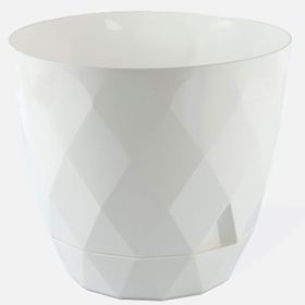 Yeni Özel Beyaz 17 cm Yakamoz Saksı