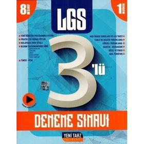 Yeni Tarz Yayınları 8. Sınıf 1. Dönem LGS 3'lü Deneme