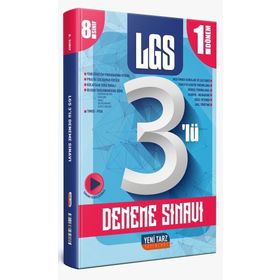 Yeni Tarz Yayınları 8. Sınıf 1. Dönem LGS 3'lü Deneme
