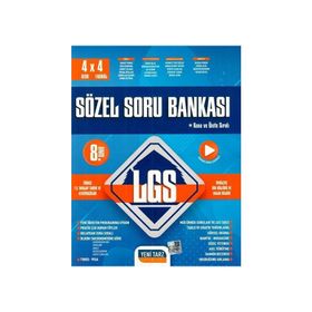 Yeni Tarz Yayınları 8. Sınıf LGS 4 Ders x 4 Fasikül Sözel Yetenek Soru Bankası