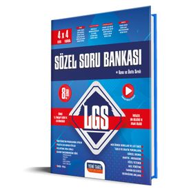 Yeni Tarz Yayınları 8. Sınıf LGS 4 Ders x 4 Fasikül Sözel Yetenek Soru Bankası