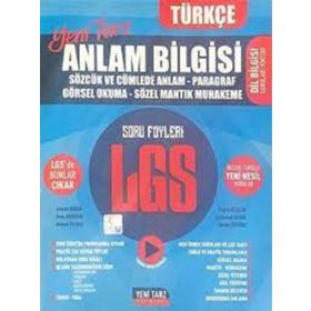 Yeni Tarz Yayınları 8. Sınıf LGS Anlam Bilgisi Soru Föyleri