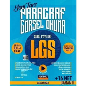 Yeni Tarz Yayınları 8. Sınıf LGS Paragraf Görsel Okuma Soru Föyleri