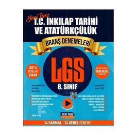 Yeni Tarz Yayınları 8. Sınıf T.C. İnkılap Tarihi ve Atatürkçülük Branş Denemeleri