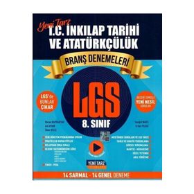 Yeni Tarz Yayınları 8. Sınıf T.C. İnkılap Tarihi ve Atatürkçülük Branş Denemeleri