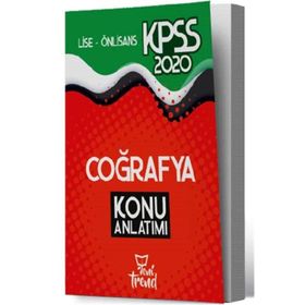 Yeni Trend 2020 KPSS Lise Ön Lisans Coğrafya Konu Anlatımı