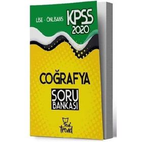 Yeni Trend Yayınları 2020 KPSS Lise Ön Lisans Coğrafya Soru Bankası